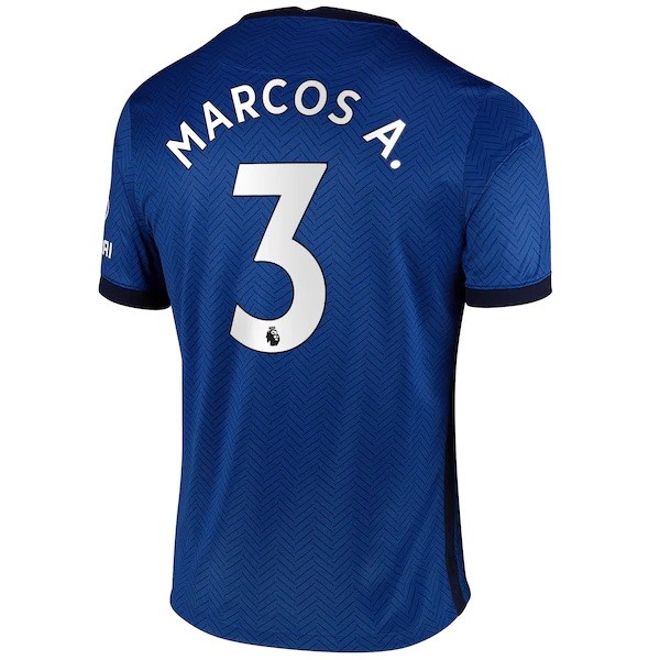 Trikot Chelsea NO.3 Marcos A. Heim 2020-21 Blau Fussballtrikots Günstig
